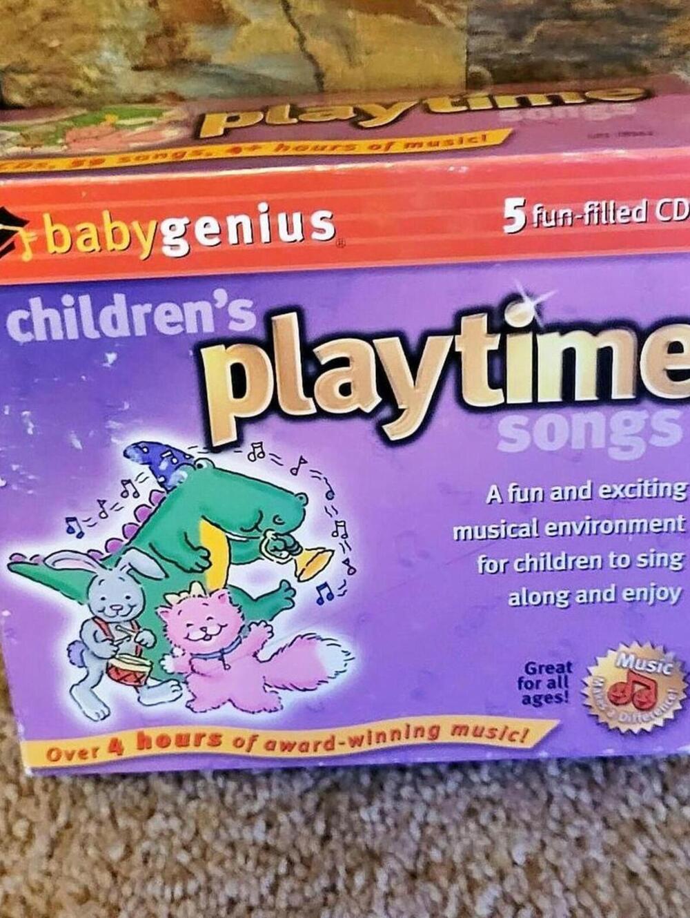 Baby Genius Children's Playtime Songs 5 CD set